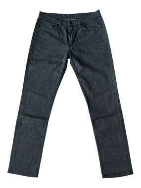 Men's Dark Gray Slim Straight Jeans